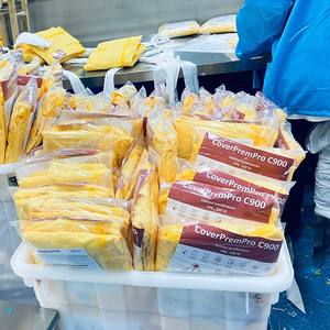 Fabricant Type 4B/5B Vêtements <span class=keywords><strong>de</strong></span> sécurité imperméables pour homme Combinaison <span class=keywords><strong>de</strong></span> protection chimique industrielle jetable - Product Image 6