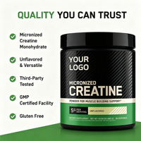 Créatine monohydrate micronisée en poudre 300g sans saveur 60 portions Supplément pour la croissance musculaire en salle de sport Support personnalisé pour marque privée