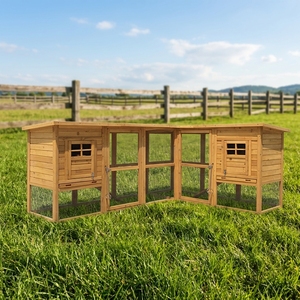 SHUNDA SDC019 Gallinero y Corral de Madera Ecológico Grande con Techo Estampado para Uso en Granjas en Todas las Estaciones - Product Image 1