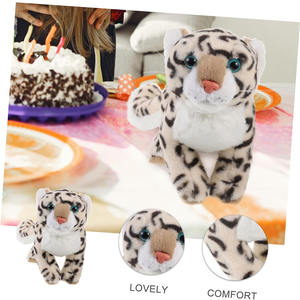 Adorables Peluches de Leopardo de las Nieves Africano, Animales de Peluche para Decoración de Dormitorio o Sofá, Muñeco Africano de Leopardo de las Nieves para Dormir - Product Image 4