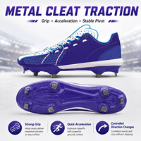 Chaussures de baseball personnalisées pour hommes OEM ODM Marque privée Chaussures de baseball d'équipe Logo personnalisé Couleurs Fabricant