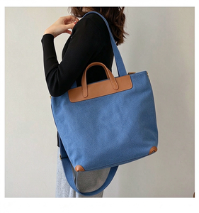 Bolso de Mano Casual para Mujer, Tipo Tote, Bandolera, Plegable, con Cierre de Cremallera, Impermeable, Resistente, Portátil, con Dos Correas, para Uso Diario - Product Image 4