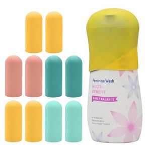 Lot de 10 housses de bouteilles en silicone, essentiels de voyage pour femmes et hommes, accessoires de vacances à la plage, accessoires de toilette format voyage - Product Image 2