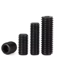 Vis sans tête à six pans creux à pointe plate en acier allié de qualité 12.9, oxyde noir, DIN 913, M1.6 M2 M3 M4 M5 M6 M8 M10 – Vente chaude