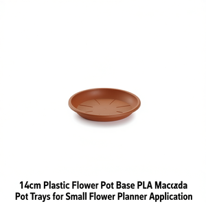 Base de pot de fleurs en plastique de 14 cm, plateaux de pot en PLA pour petite jardinière - Product Image 2