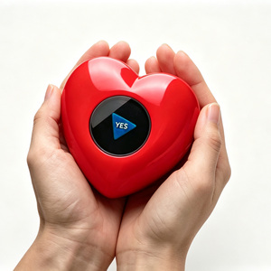 Jouet de divination en forme de cœur avec boule d'answer-tell, vente en gros, logo personnalisé, OEM, cadeau romantique pour la Saint-Valentin, pour couples - Product Image 1