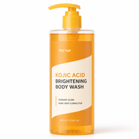 Gel Nettoyant Corporel Éclaircissant à l'Acide Kojique et au Curcuma, Produit de Soin Corporel Biologique pour un Nettoyage en Profondeur et une Hydratation Intense (OEM Usine)