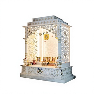 Traditional Teak Wood Pooja <b>Mandir</b> Ideas for Indian Homes Customised Jainism Wooden <b>Mandir</b> in Teak Wood For Home Decor Setup - Product Image 6