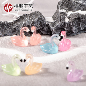 Ornements en résine Dp Mini Flamingo multicolores, décoration créative pour la maison, décoration de salon - Product Image 4