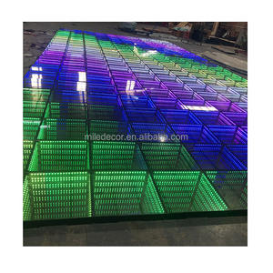 Scène de danse en verre pour événements de mariage en gros, scène de danse avec éclairage LED pour la décoration de mariage - Product Image 1