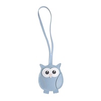 Breloque de sac en cuir PU brodée sur mesure, motif hibou, porte-clés décoratif en forme d'oiseau de dessin animé, accessoire pour sacs à main, sacs fourre-tout, souvenir