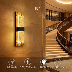 Lâmpadas De Parede Lâmpada Interior Conduzida Interior Ao Ar Livre Luxo Quarto Moderno Luz para Iluminação Do Corredor Jardim Lâmpadas De Parede Simples - Product Image 3