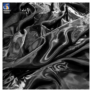 YX581-3 Noir Tissu <span class=keywords><strong>Organza</strong></span> de Robe de Mariée Premium Fluide à l'Éclat Métallique - Tissu Liquide en Soie pour Accessoires de Mariée et Projets DIY de Créateur - Product Image 6