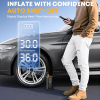 Cordless Car Air Pump Portable Air Compressor 4000mAh Full Digital Screen Display Multi-functional Tyre Inflator Electric Pump