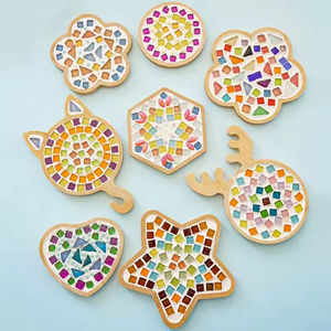 Kit de bricolage populaire pour sous-verres en mosaïque de bois et bambou, idéal pour la décoration intérieure, les cadeaux d'anniversaire et les loisirs créatifs pour adultes - Product Image 4