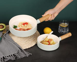 Baki Makanan Dalam Nampan Makanan Penggunaan Harian dengan Pegangan Kayu Cina Tulang Halus Bulat Biru Putih Merah Muda - Product Image 3