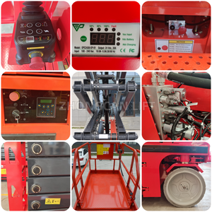 Meja angkat gunting listrik seluler CE ISO, Platform angkat pria kerja udara 6m 8m 10m 12m 14m - Product Image 6
