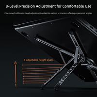 Support d'ordinateur portable en alliage d'aluminium magnétique original, support multifonctionnel, pliable, universel pour téléphones et tablettes