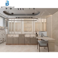 Vitrine de luxe complète pour bijouterie, présentoir à bijoux en verre sur mesure, comptoir de bijouterie moderne, vitrine de bijouterie