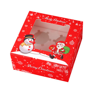 Tùy Chỉnh Baking Thực Phẩm Cookie Tráng Miệng Hộp Bánh Trung Quốc Giáng Sinh Hộp Bánh Với Cửa Sổ Nhựa Trong Suốt - Product Image 5