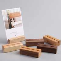 Support de menu en bois personnalisé pour restaurant, écologique et poli, pour table de café