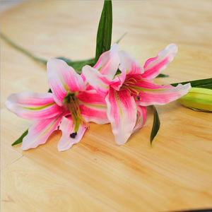 Nuovo design di <span class=keywords><strong>colore</strong></span> rosa di <span class=keywords><strong>colore</strong></span> giallo, bianco disponibile artificiale spider <span class=keywords><strong>fiore</strong></span> di giglio - Product Image 6