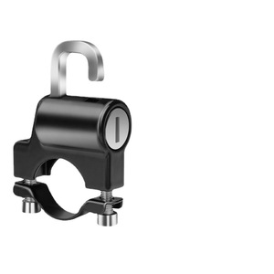Cerradura de casco Leves, tipo gancho totalmente metálico, para motocicleta eléctrica, bicicleta, protección antirrobo - Product Image 2