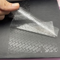 Material de Seguridad Transparente OEM de Bajo Residuo VOID, Material de Etiqueta de Seguridad a Prueba de Manipulación y Anti-Falsificación