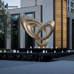 Lujo Golden Infinity Loop Escultura-Premium <span class=keywords><strong>Hotel</strong></span> & Resort Water Feature - Product Image 1