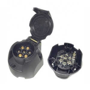 Chống sương mù chức năng 7 Pin Trailer ổ cắm Adapter phổ Phụ tùng xe tải 7 cách Trailer cắm 12V kéo 7pin Trailer kết nối - Product Image 3