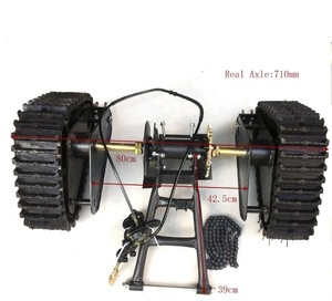 thumbnail image 2 of 23-Tooth Spline Snow & Sand Track Kit For Go-Karts, ATVs, UTVs, Quads - Rear Wheel Conversion Set 2 of 14