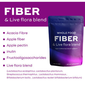 Poudre de fibres prébiotiques superalimentaires à base de fibres d'acacia, riches en fibres, enzymes digestives, boisson quotidienne, emballage OEM - Product Image 2