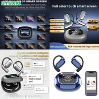Auriculares de Traducción IA OWS, Compatibles con 144 Idiomas, Panel Táctil LCD Digital, Interpretación Instantánea de Idiomas, Estilo de Conducción Aérea