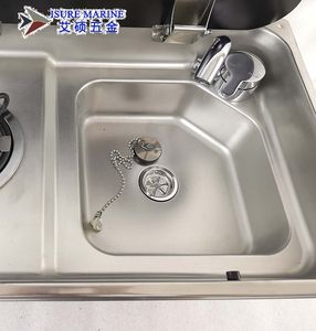 <strong>RV</strong> Marine Integrated Oven Toughened Glass Hood Stainless Steel 304 tank Gas Stove Integrated for <strong>RV</strong> Yacht 536*318*146/120 mm - Product Image 6