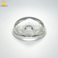 Lentes de Vidrio Borosilicato de 78 mm de Diámetro para Lámparas COB LED de Alumbrado Público con IP66 y Ángulo de Haz de 150x75 Grados