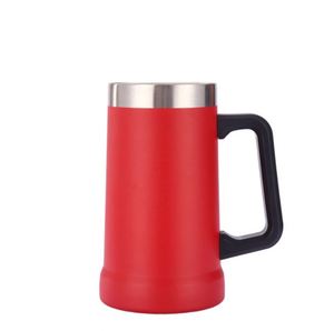 Custom Logo Big Grip Stein Stainless Steel Mug Double Wall Vacuum Insulation Handgrip Beer Tumbler - Product Image 5