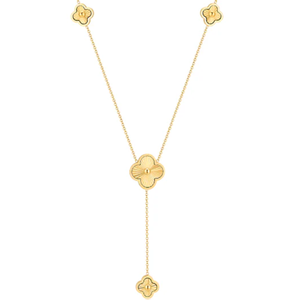 Collar con Colgante <span class=keywords><strong>de</strong></span> Trébol <span class=keywords><strong>de</strong></span> Cuatro Hojas <span class=keywords><strong>en</strong></span> Forma <span class=keywords><strong>de</strong></span> Y, Collar con Múltiples Dijes, Cadena <span class=keywords><strong>de</strong></span> Borlas, Joyería <span class=keywords><strong>de</strong></span> Moda para Mujer, Resistente al Deslustre - Product Image 4