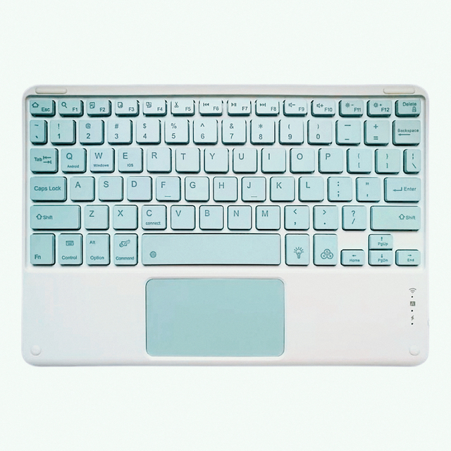 Integrated Wireless for Bt Keyboard Mouse with Touchpad for iPad 10.9inch Multi-colorful Mini Ultra Thin Keyboard