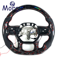 Volant en fibre de carbone forgé chauffant personnalisé avec affichage LED du régime moteur pour Dodge Ram TRX 2019-2025
