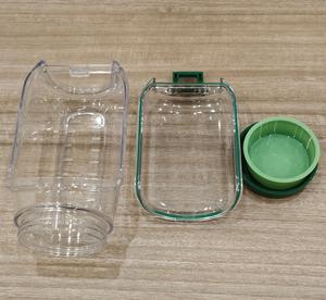 Pot à salade moderne et écologique en PP, portable, avec ouverture latérale intégrée <span class=keywords><strong>pour</strong></span> le dressing, en plastique PP, type Mason Jar, <span class=keywords><strong>pour</strong></span> utilisation en cuisine extérieure - Product Image 6