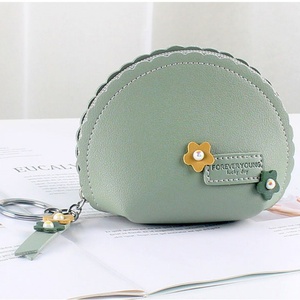 Fashionable Women's Mini Simple Coin <b>Purse</b> with Zipper Closure Waterproof Candy Pattern Card Holder Wallet and Keychain Bag - Product Image 3