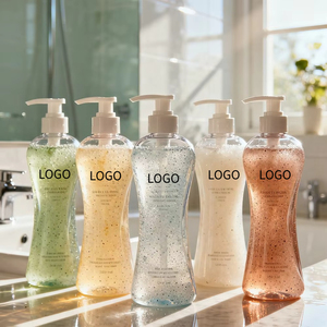Gel <span class=keywords><strong>de</strong></span> Ducha Exfoliante Botánico, Jabón Corporal Natural con Infusión <span class=keywords><strong>de</strong></span> Plantas, con Partículas Exfoliantes Suaves, Gel <span class=keywords><strong>de</strong></span> Baño Hidratante y Refrescante - Product Image 1