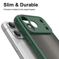 Coque de téléphone hybride TPU PC anti-choc mate dépolie avec découpe précise pour iPhone 18 17 Pro Max 16 15 Funda