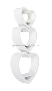 Factory Wholesale Freely combinable mounting 3 Set Heart Shape <strong>Wall</strong> <strong>Floating</strong> <strong>Shelf</strong> - Product Image 2
