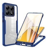 Coque de téléphone transparente souple en TPU et rigide en PC avec protection d'écran intégrale à 360° pour Xiaomi 14T 17 Promax