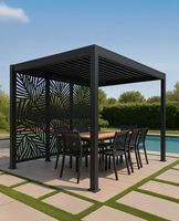 Pavillon extérieur moderne en chaume synthétique, abri durable, écologique, imperméable, résistant à la corrosion, portable et facile à monter