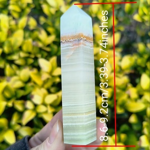 Cột đá ngọc Afghanistan tự nhiên, đá thô, đánh bóng, vật trang trí cột cho bàn làm việc, trang trí cảnh quan nhà cửa, khoảng 8-12 cái/kg - Product Image 2