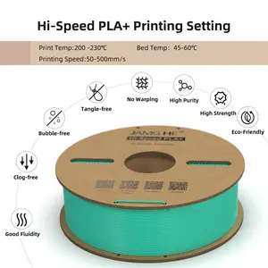고속 3D 프린터 필라멘트 PLA + 1.75mm 1kg 3kg 하이퍼 PLA 고속 인쇄 PLA