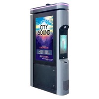 Iklan Digital IP65 55 "kios Digital luar ruangan untuk kota pintar