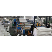 Ligne de production d'ouate de polyester Quilting Making Machine Machine de collage thermique d'ouate sans colle